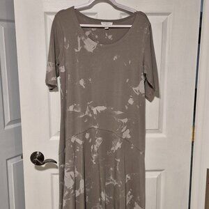 LUUKAA Cotton Midi Dress - Size 3. (US10)  Like new